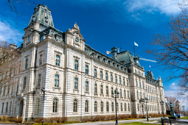 A photo of the National Assembly in Quebec City, Quebec.
