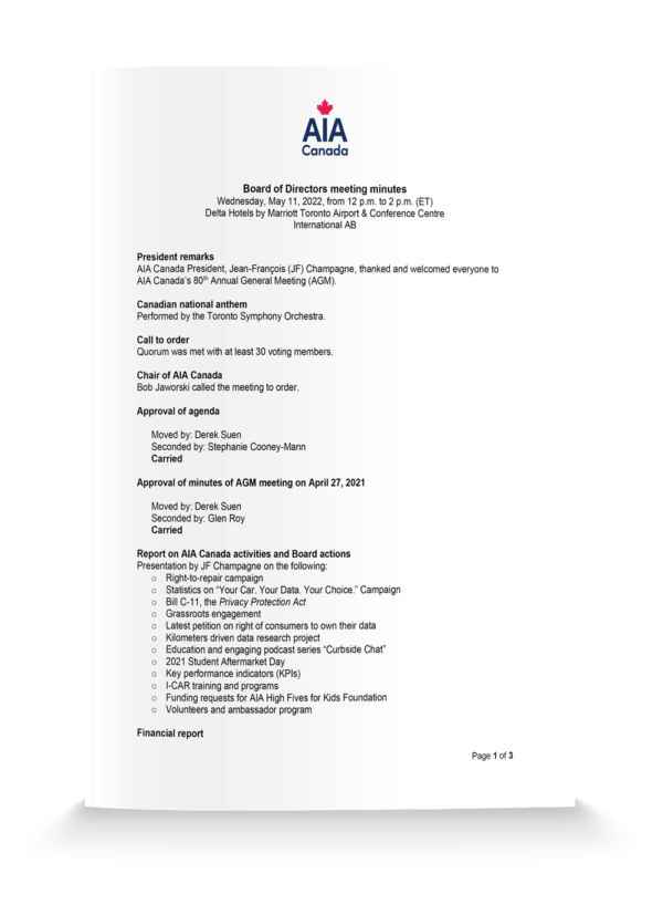 2022 AGM meeting minutes
